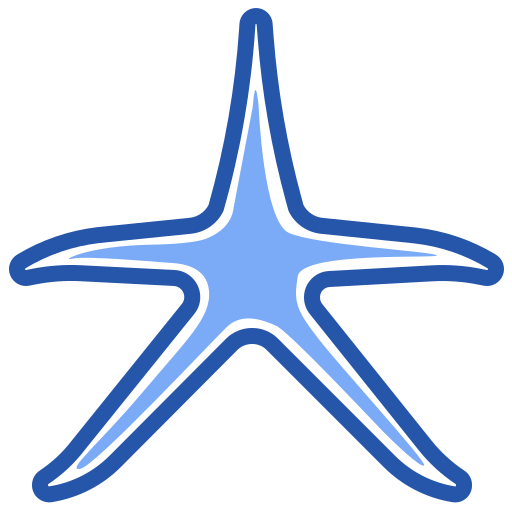 estrelas do mar Generic Blue Ícone