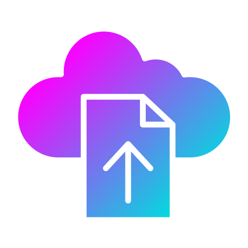 File upload Generic Flat Gradient icon