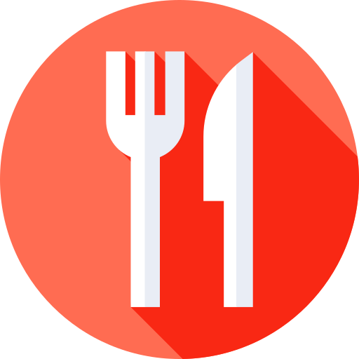 Fork Flat Circular Flat icon