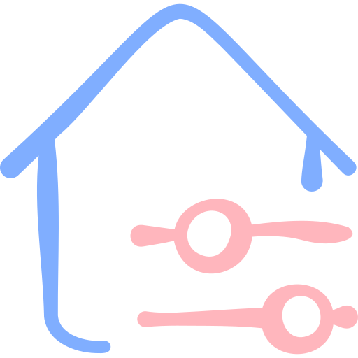 Home Basic Hand Drawn Color icon