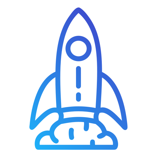 cohete Generic Gradient icono