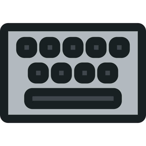toetsenbord Generic Outline Color icoon