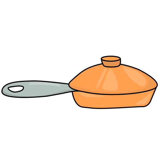 Сковорода Generic Outline Color иконка
