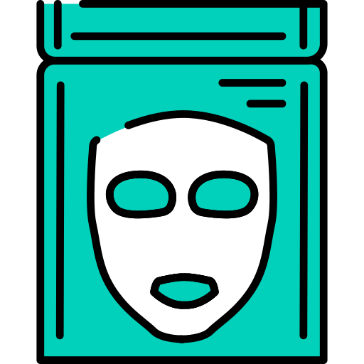 maschera facciale Generic Outline Color icona