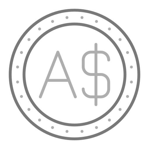 dollaro australiano Generic Grey icona