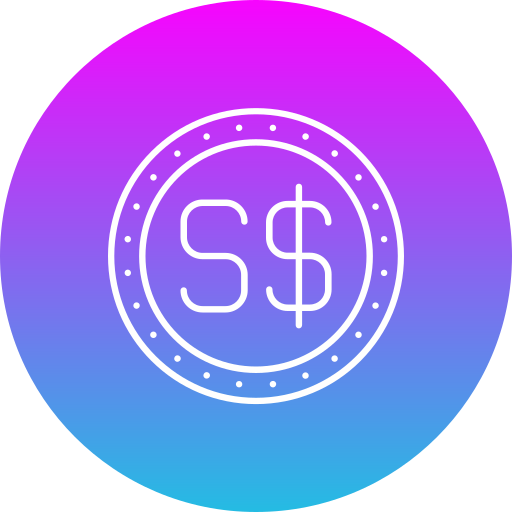 singapur-dollar Generic Flat Gradient icon