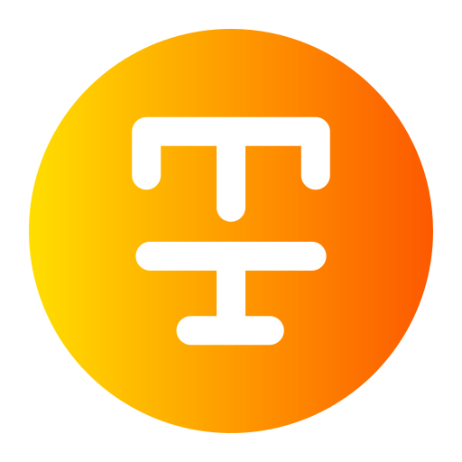 typografie Generic Flat Gradient icoon