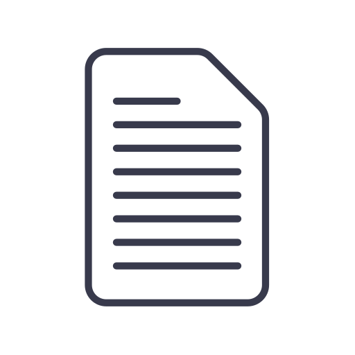 Document Generic Detailed Outline icon