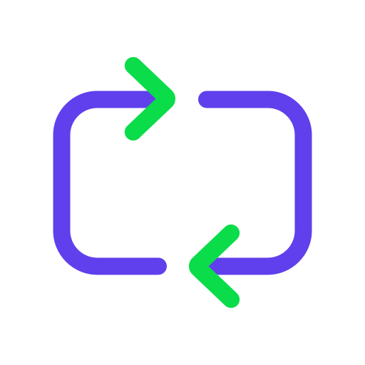 Repeat Generic Outline Color icon