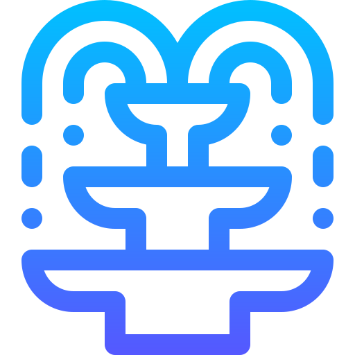 Фонтан Basic Gradient Lineal color иконка