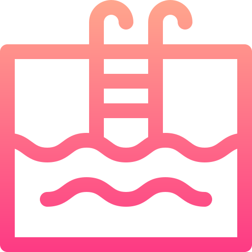 schwimmbad Basic Gradient Lineal color icon