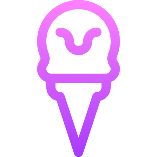 Ice cream Basic Gradient Lineal color icon