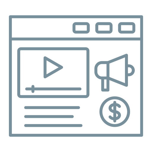 Video marketing Generic Simple Colors icon