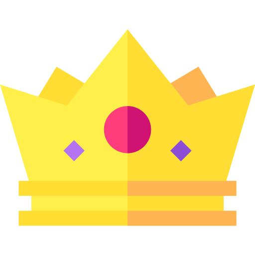 Crown Basic Straight Flat icon