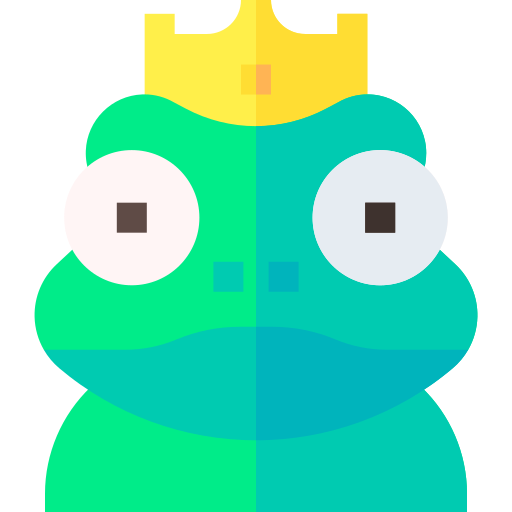 Frog prince Basic Straight Flat icon