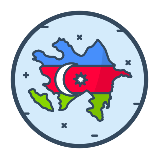 azerbaiyán Generic Outline Color icono