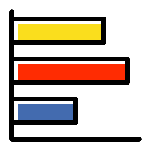 막대 차트 Generic Color Omission icon