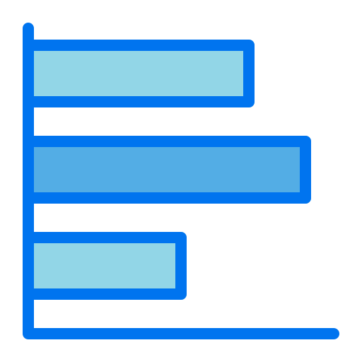 grafico a barre Generic Blue icona