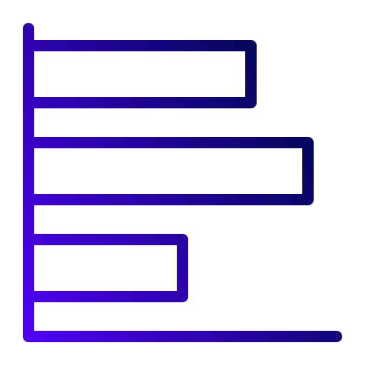 gráfico de barras Generic Gradient icono