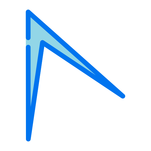 Anchor point Generic Blue icon