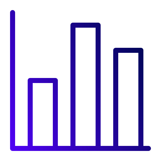 Graph bar Generic Gradient icon