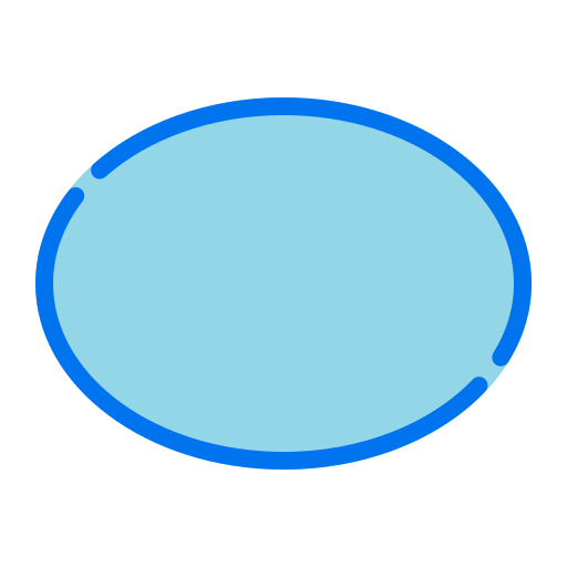 楕円 Generic Blue icon