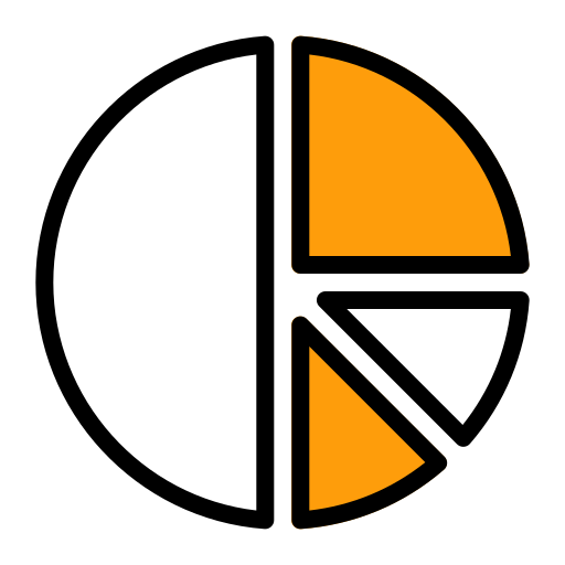 gráfico circular Generic Fill & Lineal icono