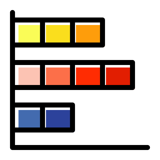barra de gráfico Generic Color Omission Ícone