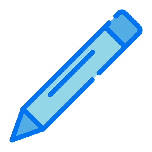 lápis Generic Blue Ícone