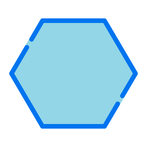 다각형 Generic Blue icon