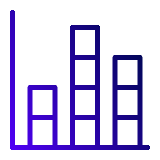 Graph bar Generic Gradient icon