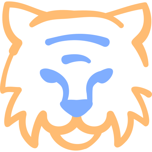 tygrys Basic Hand Drawn Color ikona