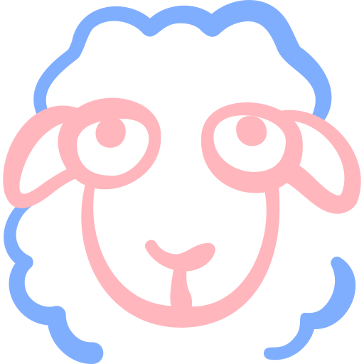 Овца Basic Hand Drawn Color иконка