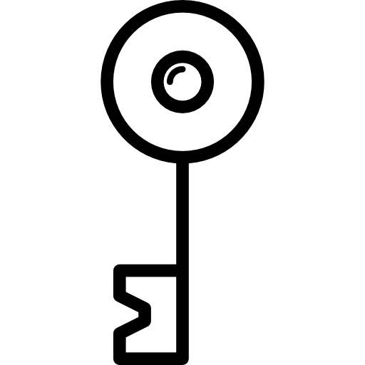 vecchia chiave  icona