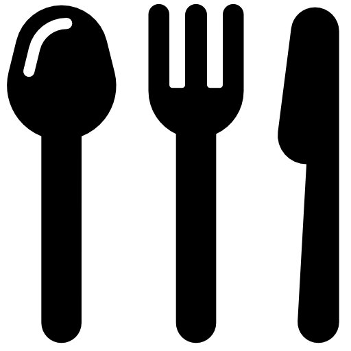 coltello e forchetta cucchiaio da minestra  icona