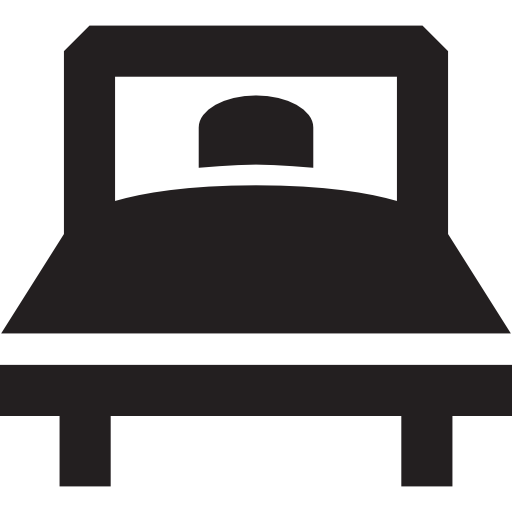 eenpersoons hotelbed  icoon