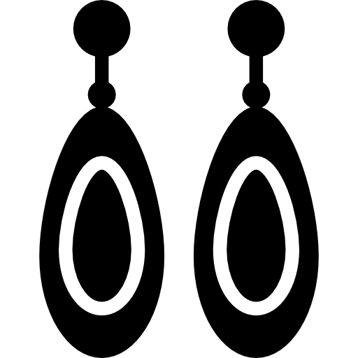 twee oorbellen  icoon