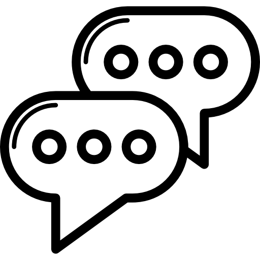 Two Speech Bubbles  icon