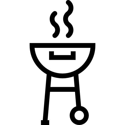 Barbecue with Smoke Special Lineal icon