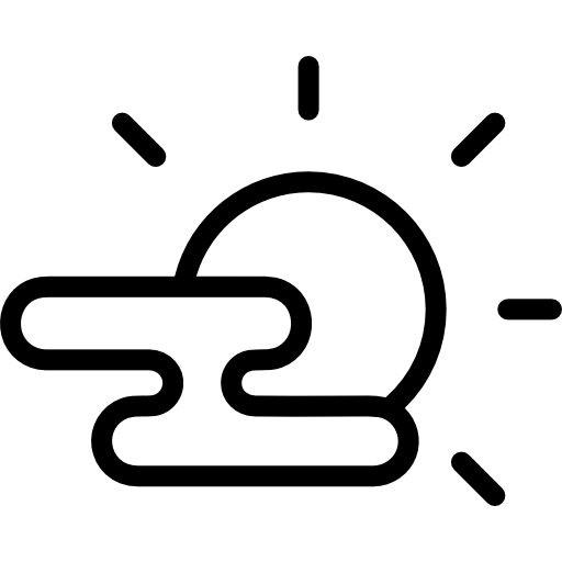 太陽と雲 Special Lineal icon