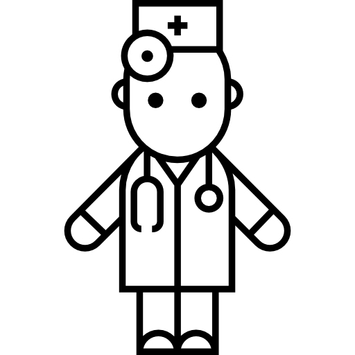Doctor with Stethoscope  icon