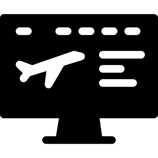 vlucht paneel  icoon