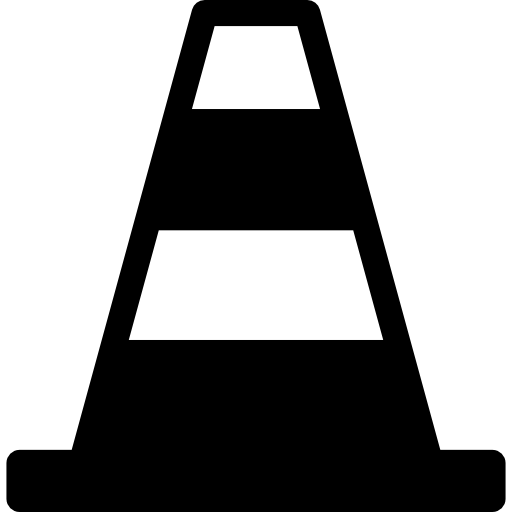 stożek drogowy  ikona