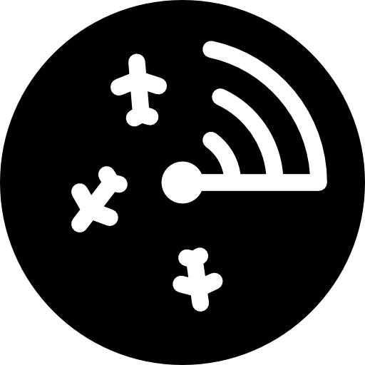 radar dell'aeroporto  icona