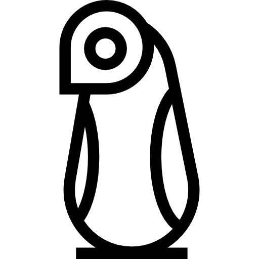 pinguino rivolto a sinistra  icona