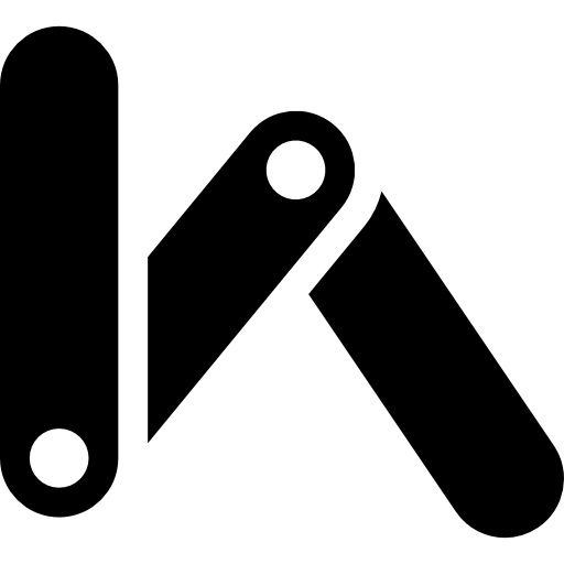 gevouwen liniaal  icoon