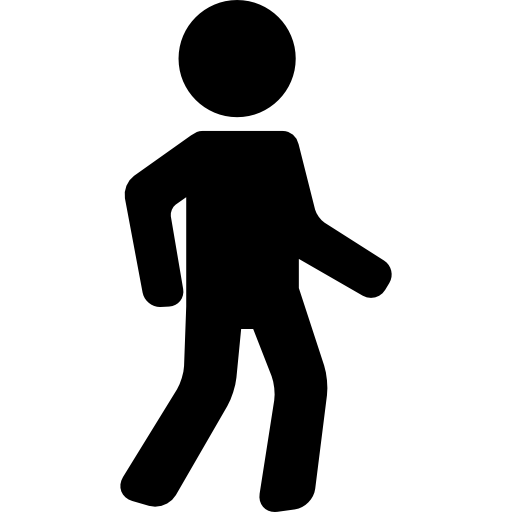 voetgangers lopen  icoon