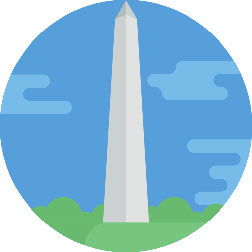 워싱턴 Detailed Flat Circular Flat icon