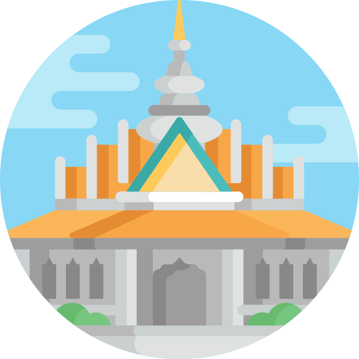 Temple Detailed Flat Circular Flat icon