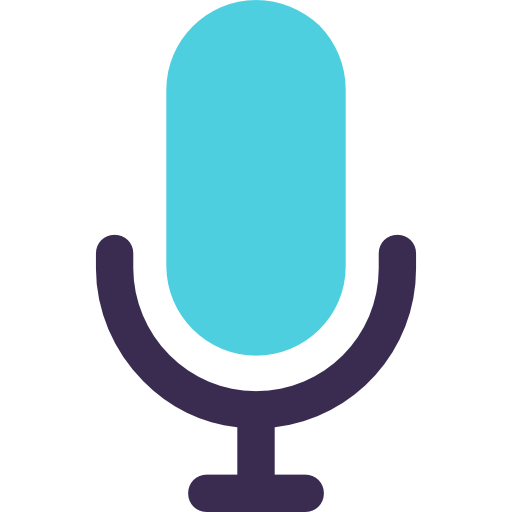 microfone Kiranshastry Flat Ícone